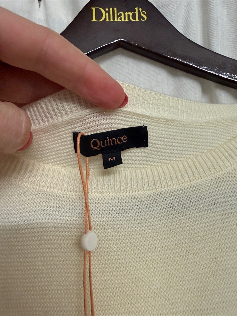 Quince Cream Crewneck Knit Sweater